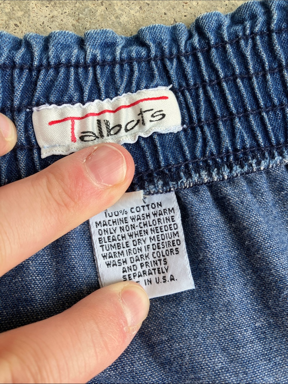 Talbots VTG 90s Denim Maxi Skirt, 20 - Picture 5 of 5